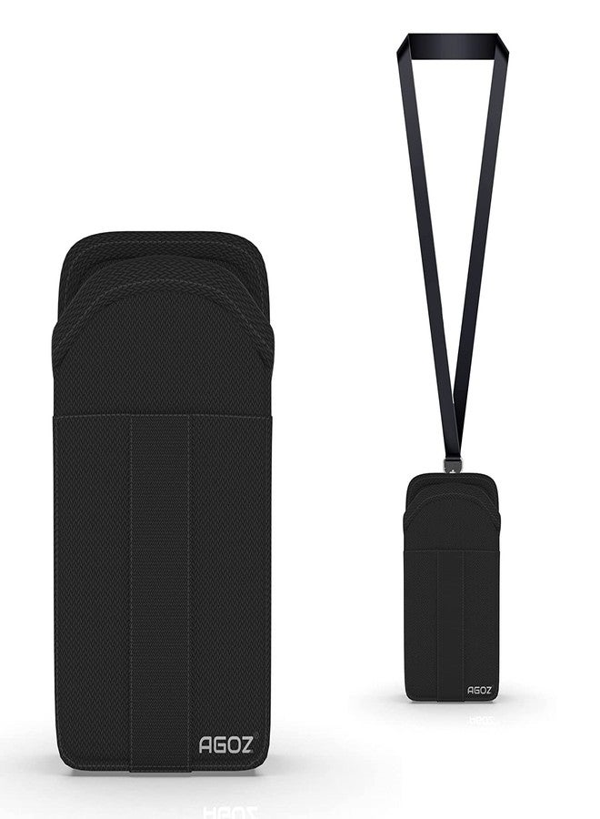 AGOZ Around The Neck Hanging Open Top Case w/Detachable Safety Lanyard Sling Compatible with Freestyle Libre 3 Reader,Freestyle Libre 2, Dexcom G6, CGM Glucose Monitor Case Cover, Insulin Pump Holder - Image 1